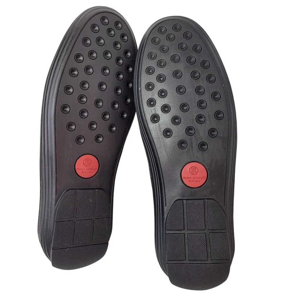 Marc Joseph NY Unisex-Child Navy Nobuck Mott St Grommet Detail Loafer Size 3